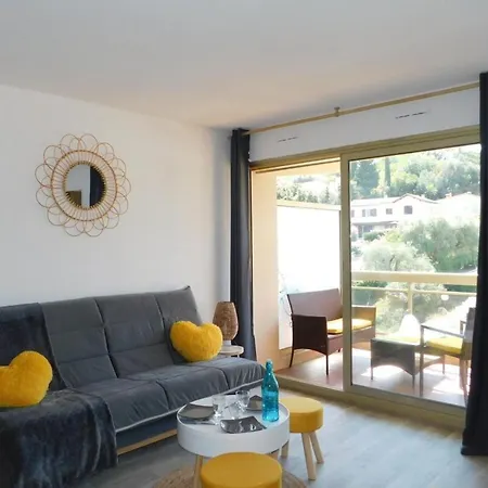 Beautiful Anthala Studio With Pool Parking And Air Conditioning Antibes
